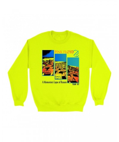 $17.48 Pink Floyd Bright Colored Sweatshirt | Fragmented Momentary Lapse Of Reason '87 Tour Sweatshirt Sweatshirts