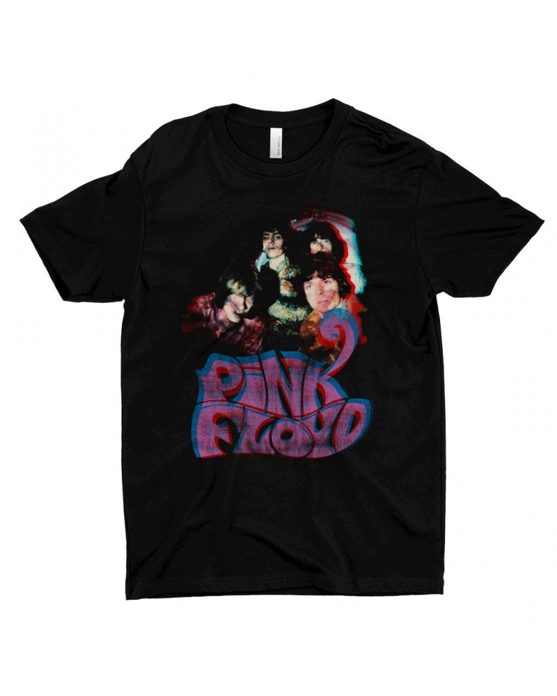 $8.98 Pink Floyd T-Shirt | Retro Group Photo And Logo Shirt Shirts