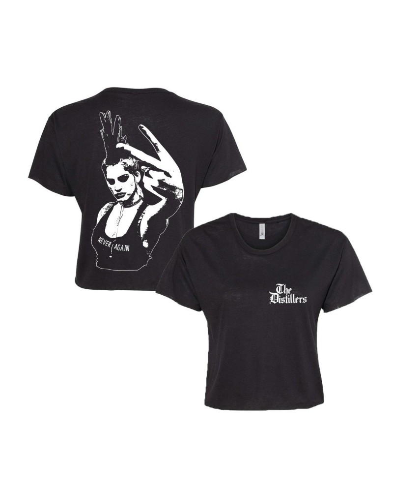 $12.00 The Distillers Deuces Womens Crop Tee Shirts