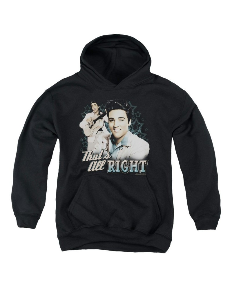 $11.31 Elvis Presley Youth Hoodie | THAT'S ALL RIGHT Pull-Over Sweatshirt Sweatshirts