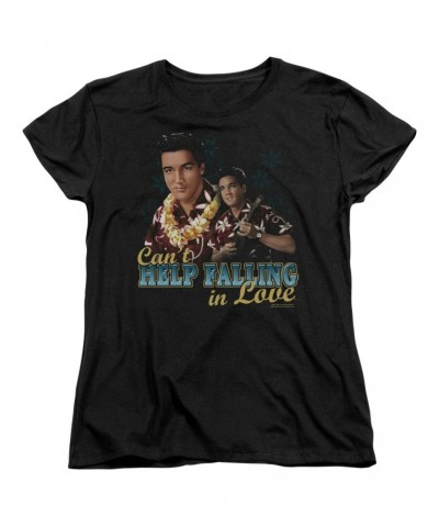 $5.94 Elvis Presley Women's Shirt | CAN'T HELP FALLING Ladies Tee Shirts