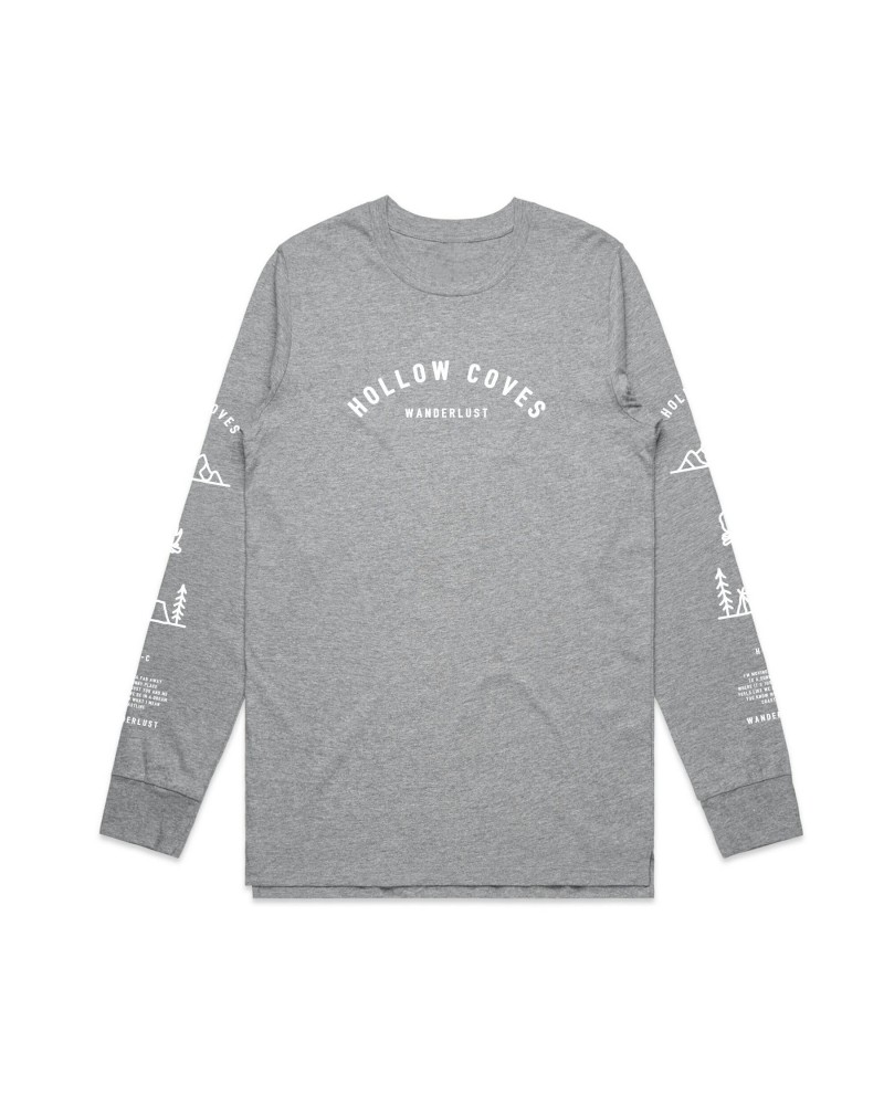 $15.20 Hollow Coves Wanderlust Grey Longsleeve Shirts