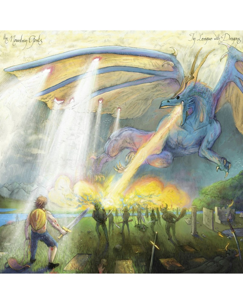 $20.58 The Mountain Goats IN LEAGUE WITH DRAGONS (HARDCORE EDITION/2LP/YELLOW/GREEN MARBLE VINYL/7 INCH/DL CODE) Vinyl Record...