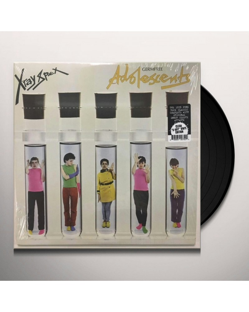 $10.50 X-Ray Spex GERMFREE ADOLESCENTS (X-RAY CLEAR VINYL EDITION) Vinyl Record Vinyl