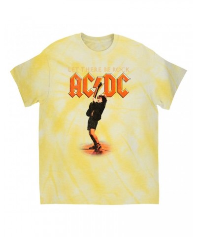 $9.43 AC/DC T-Shirt | Let There Be Rock Album Image Distressed Tie Dye Shirt Shirts