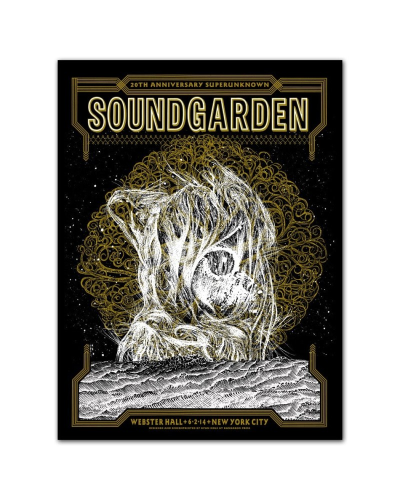 $7.05 Soundgarden 20th Anniversary Superunknown Webster Hall Poster Decor